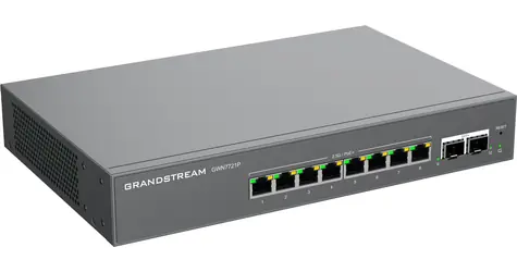 Grandstream GWN7721P / Switch / L2 Lite Managed / PoE+ / 8x 2,5GbE RJ45 / 2x 10G SFP+