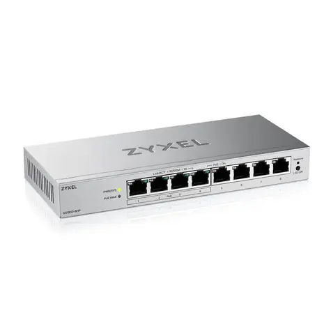 ZyXEL GS1200-8HP v3 / Switch / Desktop / 8x GLAN / 4x PoE+ / PoE 68W
