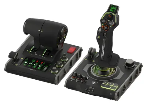 Turtle Beach VelocityOne Flightdeck černá / Joystick a plynová páka / pro PC / OLED displej / 139 tlačítek