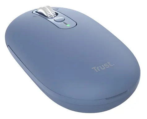 Trust Seron Slim modrá / Kancelářská myš / Optická / 3200 DPI / USB + Bluetooth / 7 tlačítek