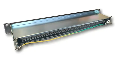 DATACOM 24p. CAT6A STP černý / Patch panel / 19