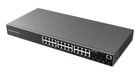 Grandstream GWN7803P / Switch / L2+ Managed PoE / 24x RJ45 1Gb / 4x SFP / 360W PoE