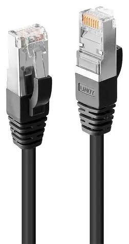 Lindy S/FTP Cat6 20m černá / Patch kabel / RJ45-RJ45 / PIMF LSOH