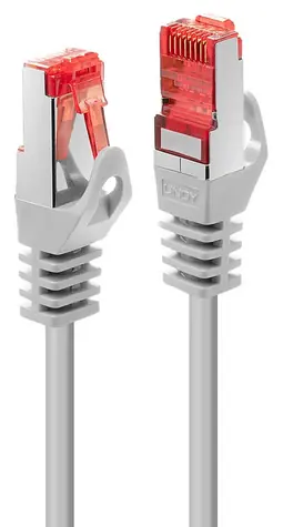 Lindy Cat6 S/FTP 0,3 m šedá / Patch kabel / RJ-45 / 250 MHz