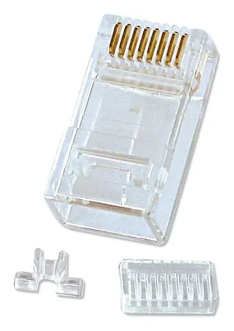 Lindy Cat6 UTP průhledná / Konektor RJ-45 / 10 ks / se zaváděcí pomůckou