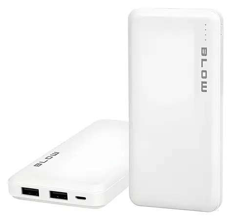 Blow PB10A bílá / Powerbanka / 10000mAh / 2x USB-A / 5V/2.1A