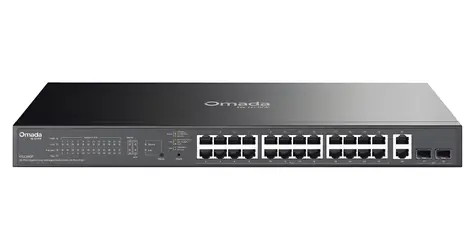 TP-Link ES228GP / Switch / 26x GLAN / 24x PoE+ / 2x SFP+ / Omada