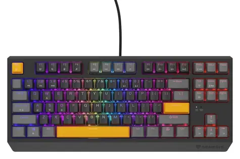 Genesis Thor 230 TKL RGB Outemu Red šedá / Herní klávesnice / Mechanická / US layout / USB