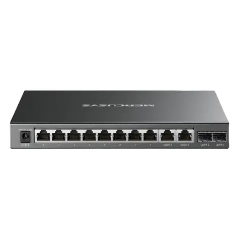 Mercusys MS112GMP / Switch / 8x Gigabit PoE+ / 4x Uplink / desktop