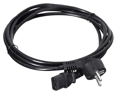 SAVIO CL-146 černá / Napájecí kabel / Schuko - IEC C13 / 3 m
