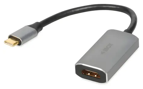iBox IACF4K / Adaptér USB-C na HDMI / 4K / stříbrná