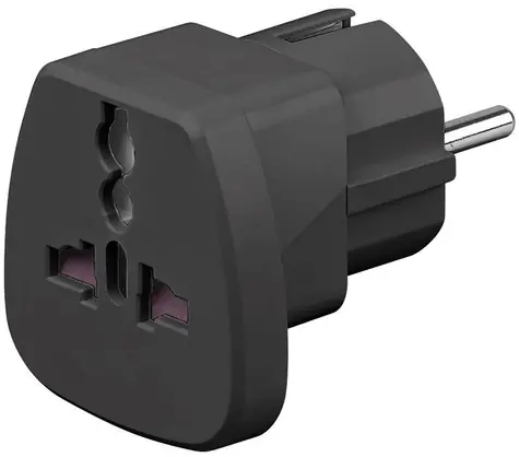 MicroConnect Univerzální adaptér černá / Cestovní adaptér