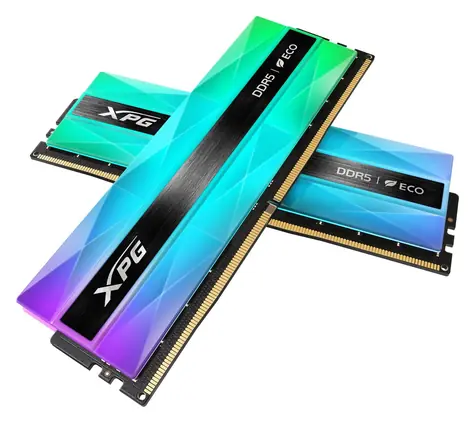Adata Lancer NEON šedá / Paměť RAM / DDR5 32GB (2x16GB) / 6000 MHz / CL30 / RGB