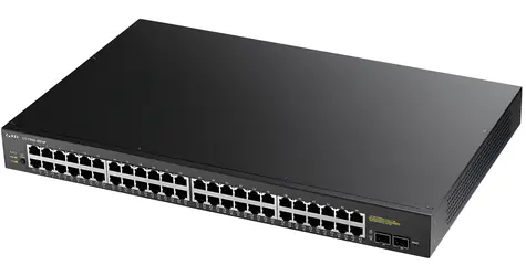 ZyXEL GS1900-48HP v2 / Switch / Smart Managed PoE / 48x Gigabit RJ45 / 2x Gigabit SFP / PoE budget 170W