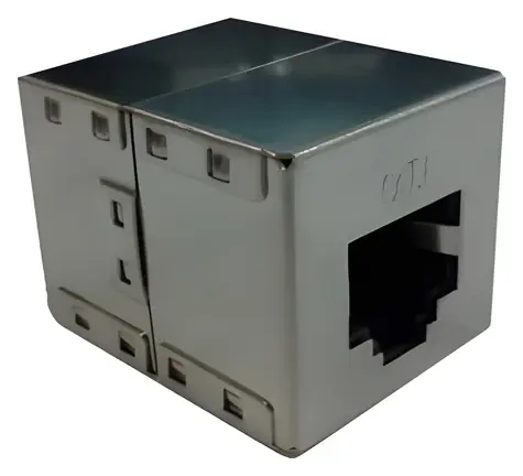 DATACOM Spojka RJ45 STP Cat6 / Síťová spojka / 2x RJ45 / stíněná / přímá