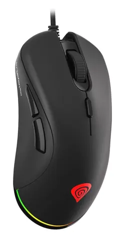 Genesis Krypton 200 RGB černá / Herní optická myš / 6400 DPI / 6 tlačítek / USB