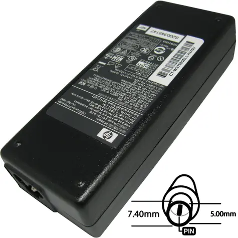 HP originální adaptér 90W / Adaptér pro notebooky / 18,5V / 7,4×5,0 mm
