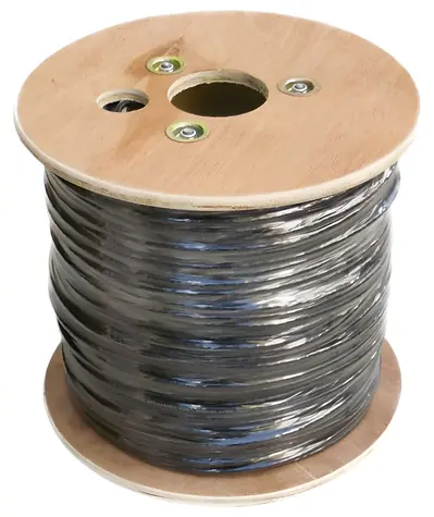 DATACOM FTP CAT6 PE černá / Síťový kabel / drát / 500 m / cívka / venkovní