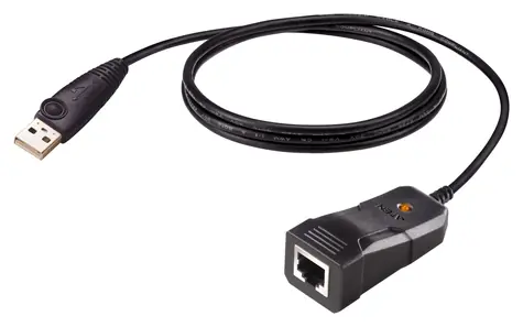 ATEN USB - RJ-45 (RS-232) černá / Sériový převodník / 1,2 m