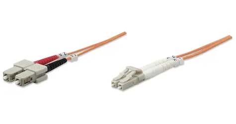 Intellinet LC/SC oranžová / Optický patch kabel / Multimode OM2 / 2 m