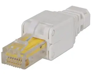 Intellinet RJ-45 bílá / Konektor / Cat5/5e/6 / UTP / Bez nářadí