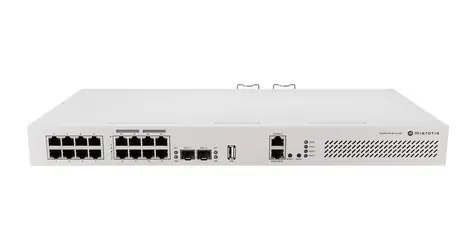 MikroTik CRS418-8P-8G-2S+RM / Cloud Router Switch / 16x Gigabit LAN / 8x PoE-out / 2x SFP+ / 1U rack