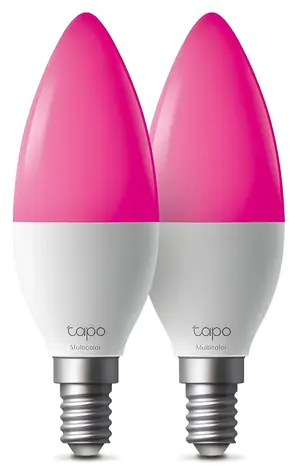 TP-Link Tapo L430C 4 ks / Chytrá RGB žárovka / E14 / 470 lm / 2500-6500K