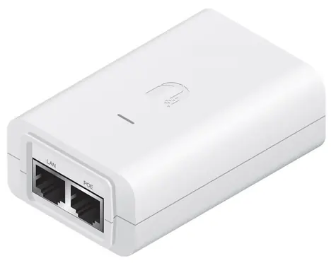 Ubiquiti POE-48 bílý / PoE adaptér / 48V DC 0,5A / 24W / Vč. napájecího kabelu