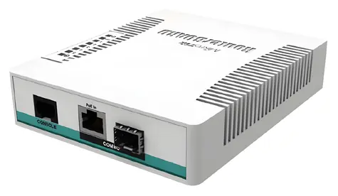 MikroTik CRS106-1C-5S / Cloud Router Switch / RouterOS L5 / 128MB RAM / 5x SFP / 1x combo LAN+SFP