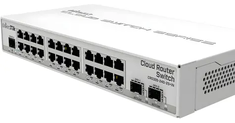 MikroTik CRS326-24G-2S+IN / Cloud Router Switch / 24x Gigabit LAN / 2x SFP/SFP+ / PoE-in / RouterOS/SwOS L5