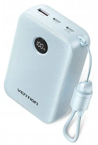 Vention 20000mAh modrá / Powerbanka / 22,5 W / USB-C / USB-A