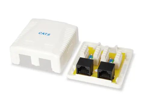 Equip bílá / Zásuvka pod omítku / Cat.6 / 2x RJ45 UTP / 2-Port