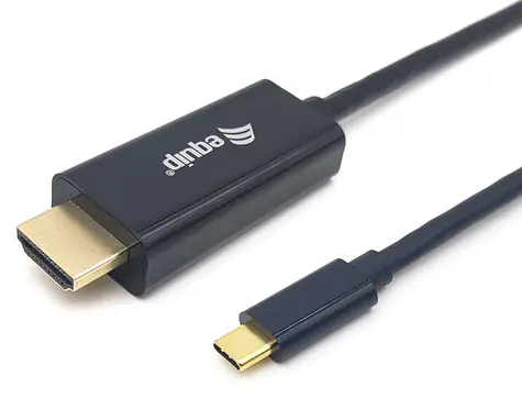 Equip černá / Redukce / USB-C / HDMI / 4K/30Hz / 3 m
