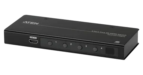 Aten True 4K / HDMI přepínač / 4 vstupy / 1 výstup / 4096×2160 px / 60 Hz / kovové tělo