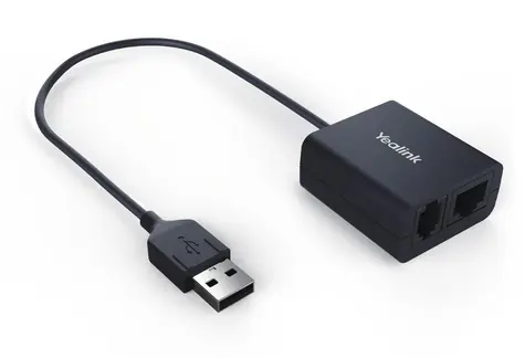 Yealink EHS40 / Adaptér pro bezdrátová sluchátka / pro T41S, T42S, T46S, T48S, T53, T53W, T54W, T57W, T58A / USB-A