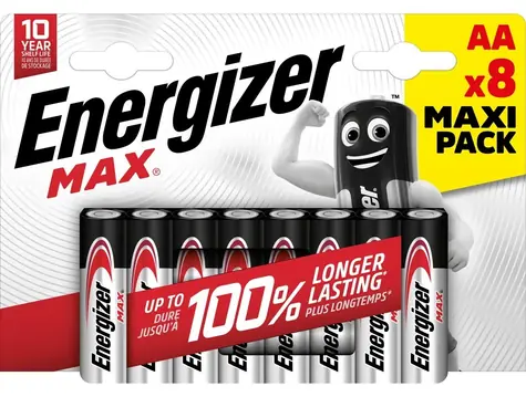 Energizer MAX AA 1.5V alkalické / 8ks / LR6