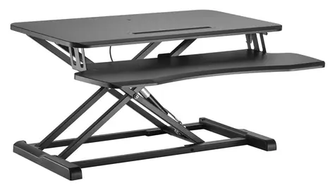 Equip černá / Podstavec pro monitor / nosnost 15 kg / 800 × 580 mm / MDF