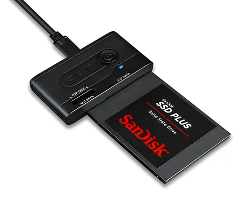 ICY BOX MB031U-1SMB černá / Adaptér / USB-C - 2,5