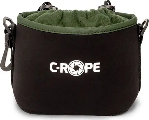 C-ROPE V2 černá, velikost S / Fotopouzdro / Neopren / 160 × 100 × 130 mm / s popruhem