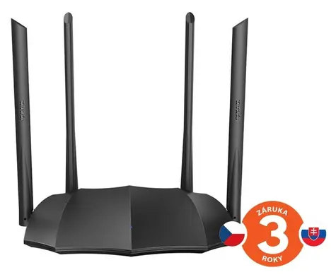 Tenda AC8 / Router / Wi-Fi AC / 1200 Mb/s / 1x GWAN / 3x GLAN / 4x 6dBi anténa