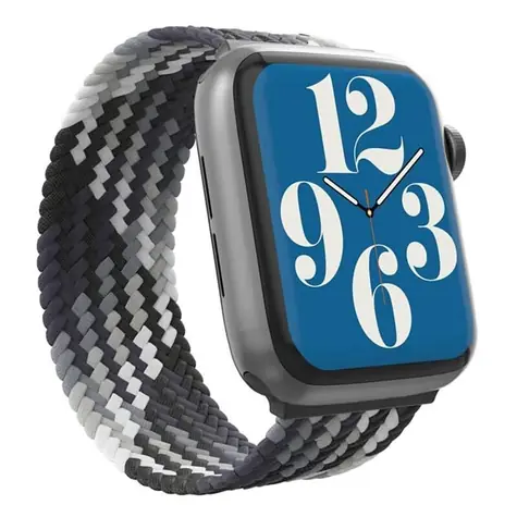 GEAR4 Řemínek Apple Watch 41/40/38mm šedá/melír / Řemínek / Nylon / Velikost S/M