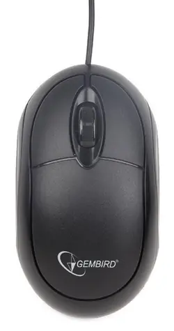 Gembird MUS-U-01 černá / Optická myš / 6 tlačítek / 1200-3200 DPI / USB / kabel 1,35 m