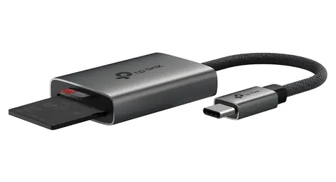 TP-Link UA440C šedá / Čtečka karet / USB-C 3.0 / SD & microSD UHS-II / 2 sloty