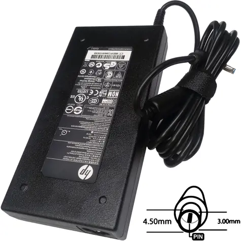SIL AC adaptér 150W originál HP / Napájecí adaptér / 19,5V / Konektor 4,5x3,0 mm / bez síťové šňůry