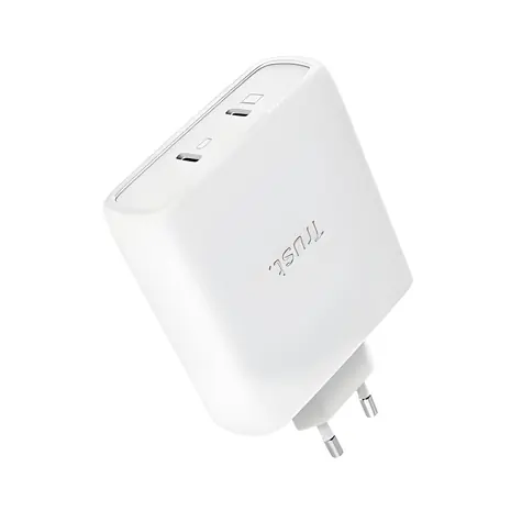 Trust Maxo 100W 2-Port bílá / Nabíječka / 100W / 2x USB-C / GaN / PD 3.0