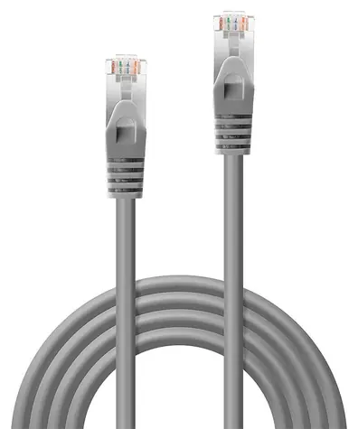 Lindy Cat6 F/UTP 1m šedá / Patch kabel / RJ-45 / 250 MHz