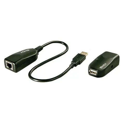 Lindy Classic USB 2.0 Extender / Prodlužovač / přes Cat5, Cat5e, Cat6 / dosah 50 m