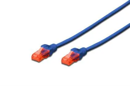 Digitus CAT6 U/UTP modrý / Patch kabel / RJ45 / 0,5 m / AWG 26/7 / LSZH