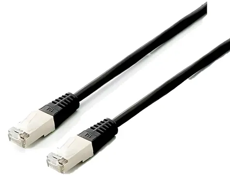 Equip Cat6a Platinum černá / Patch kabel / S/FTP / 1 m / RJ-45 / LSZH / PoE