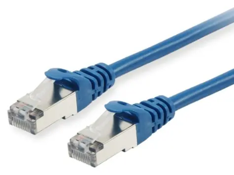Equip Cat6 S/FTP modrá / Patch kabel / 0,25 m / RJ-45 / PoE+ / LSZH